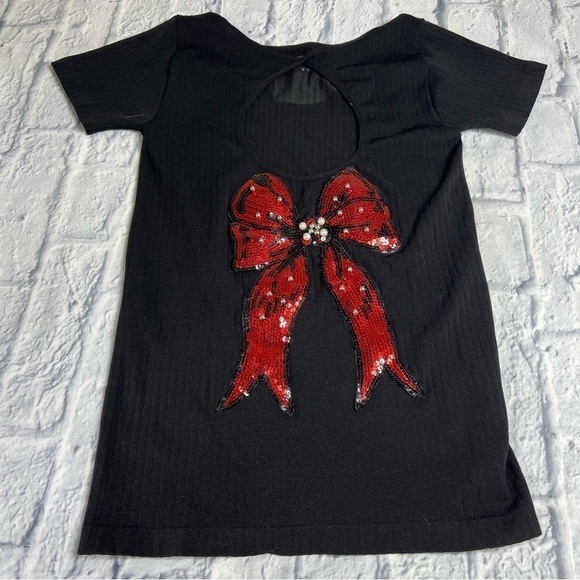 Christmas bow tunic shirt - Picture 1 of 7